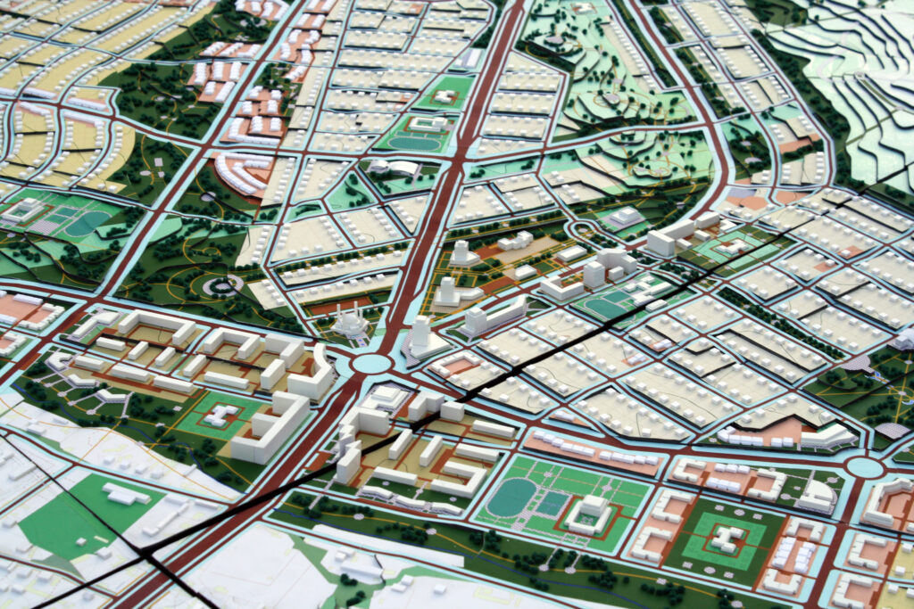 Разработка ПДП нового жилого массива усадебной застройки «Акжар» (юго-западнее автодороги Шымкент-Ташкент). Макет