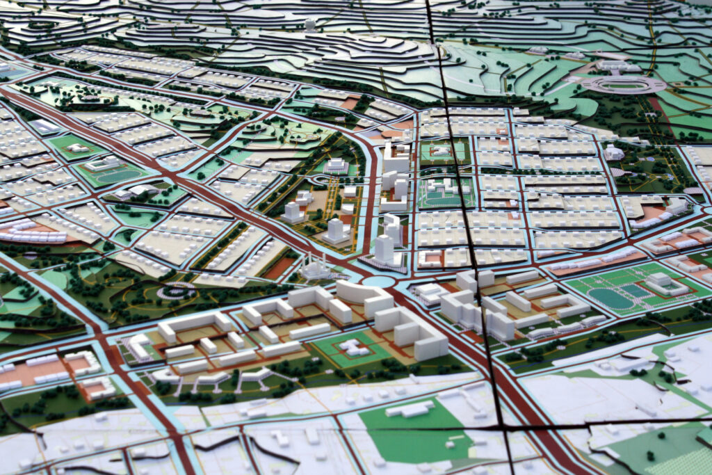 Разработка ПДП нового жилого массива усадебной застройки «Акжар» (юго-западнее автодороги Шымкент-Ташкент). Макет