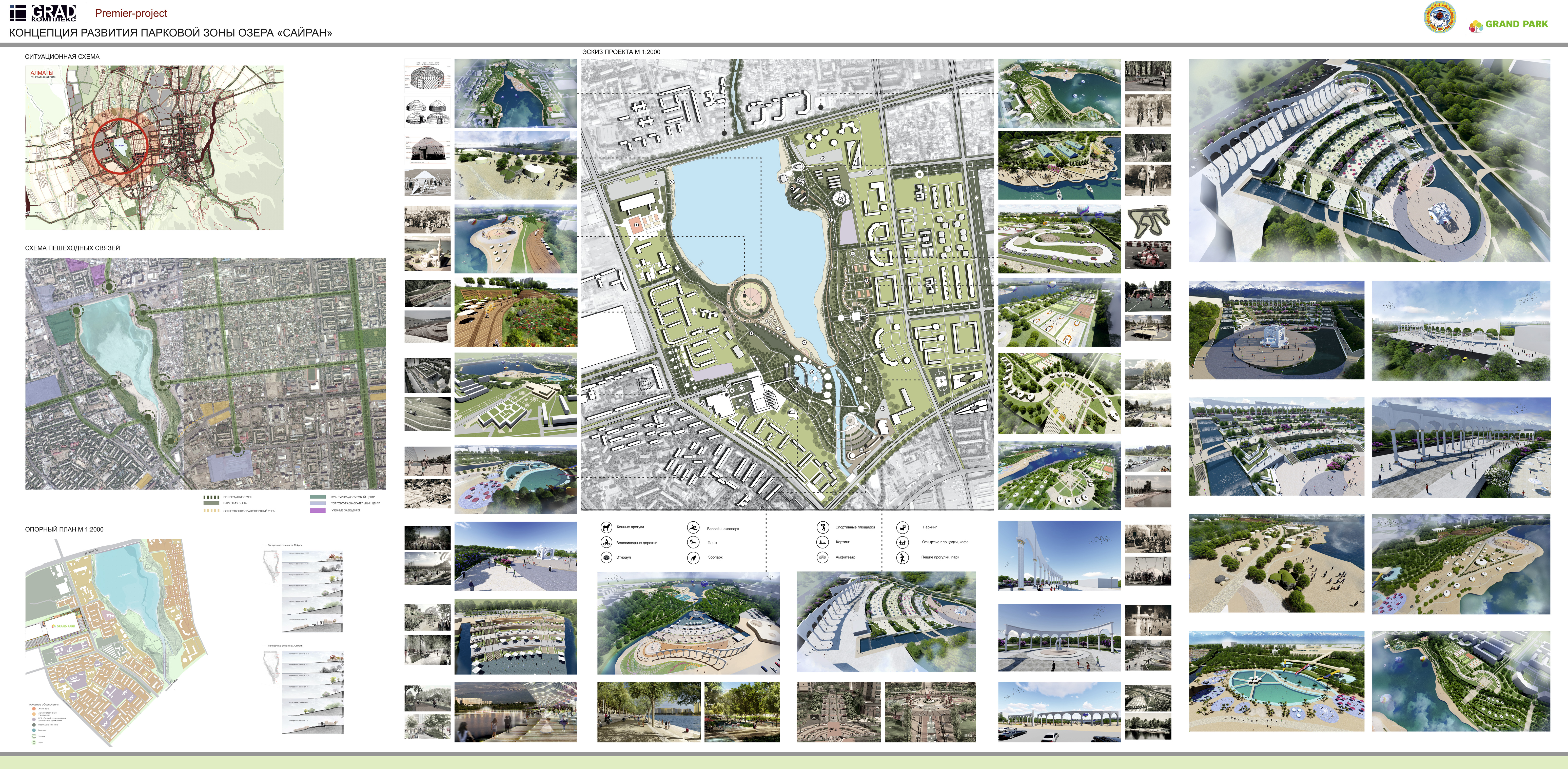 Концепция развития парковой зоны озера "Сайран"