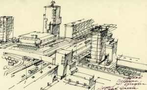 Эскизы к ген плану Уральск 2001-2002 пересечение ул Кубякова и Датова